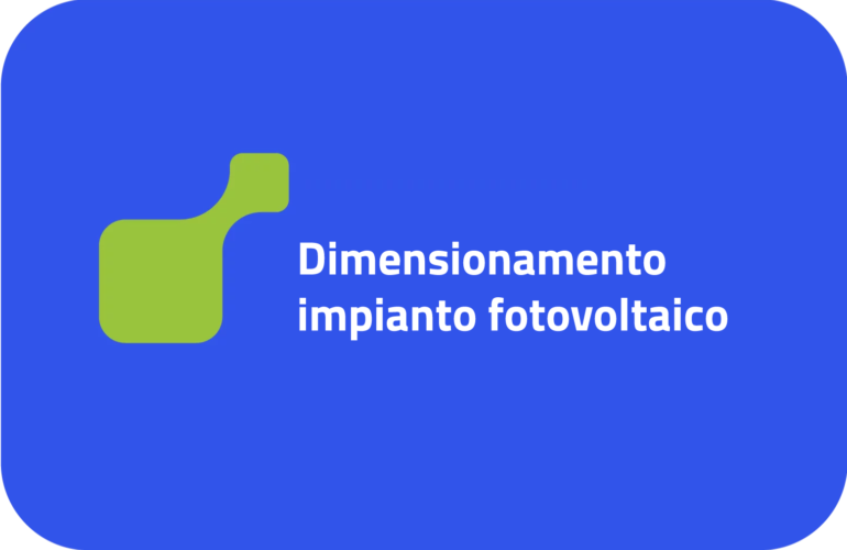 Dimensionamento impianto fotovoltaico